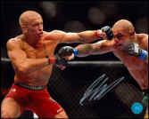 GEORGES ST. PIERRE SIGNED UFC 100 16x20 Fight Photo