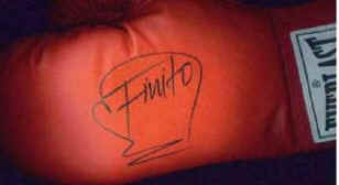Ricardo "Finito" Lopez Autographed Boxing Glove