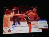 Autographed Anderson Picture - SILVA UFC MMA 8x10 PSA 3