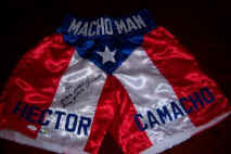 Hector Macho Man Camacho Jsa/coa Signed Boxing Trunks