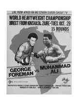 Poster Advertising the Fight Between Muhammad Ali and George Foreman in Kinshasa, Zaire, 1974