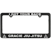 Gracie Jiu Jitsu License Plate Frames