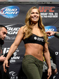 UFC 170 Weigh In: Feb 21, 2014 - Ronda Rousey vs Sara McMann