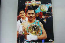 Manny Pacman Pacquiao Boxing Signed 11x14 Photo Jsa
