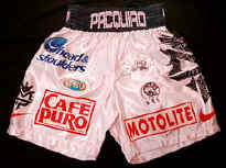 Manny Pacquiao PACMAN Autographed Signed White Boxing Shorts