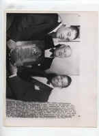 Original 1951 Sugar Ray Robinson Joe Louis Wire Photo