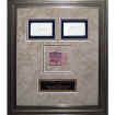 Gene Tunney & Jack Dempsey Dual Autographed Framed Piece - 2 Signatures and Actual Ticket from 1927 Fight