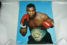 Signed Mike Tyson Photo - Iron Authentic 16x20 Psa