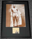 JACK DEMPSEY SIGNED FRAMED PHOTO DISPLAY 16x22 JSA LOA