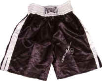 Autographed Sugar Ray Leonard Boxing Trunks