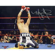 Miguel Cotto Signed Photo - On Knees Celebration 8x10