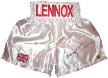 Lennox Lewis Signed Trunks