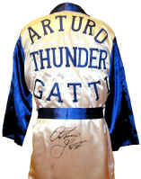 Arturo Gatti Signed White Robe