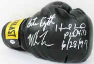 Evander Holyfield & Mike Tyson "bite Fight 6/28/97" Signed Boxing Glove Psa Itp1