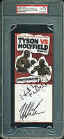 Mike Tyson & Evander Holyfield I Signed Full Fight Ticket Psa Encap 21512497