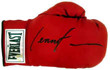 Lennox Lewis Signed Everlast Boxing Glove